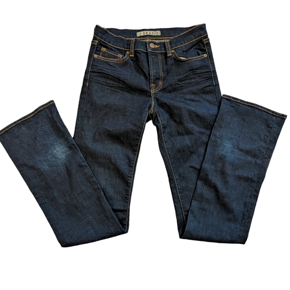 J BRAND Aritzia 805 Straight Leg Jeans Ink Blue Mid Rise Size 26 - Picture 2 of 10